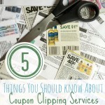 5 Things You Should Know About Coupon Clipping Services
