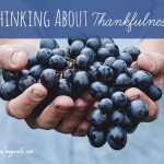 Thinking About Thankfulness