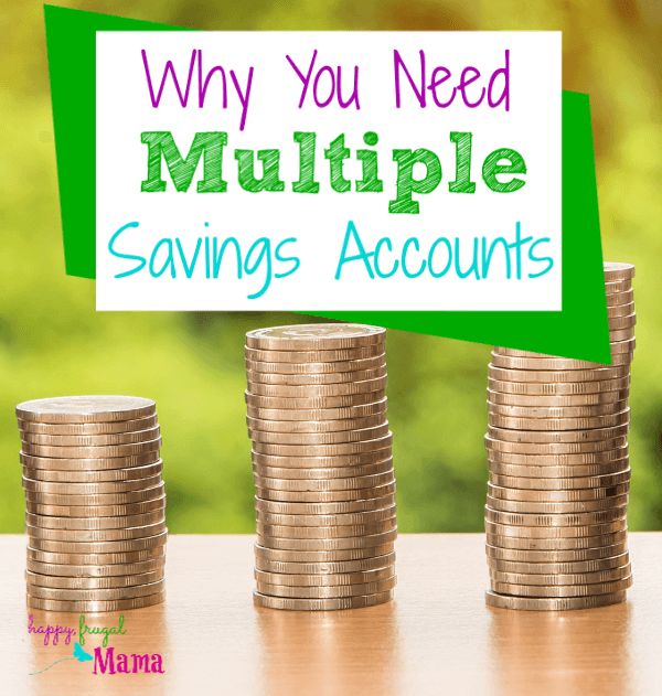 Even if you don't live on a tight budget, organizing your finances is important. Having multiple savings accounts can be a lifesaver